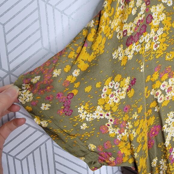 Anthropologie Tiny Shoreline Floral Midi Dress Sz Small - Picture 14 of 16